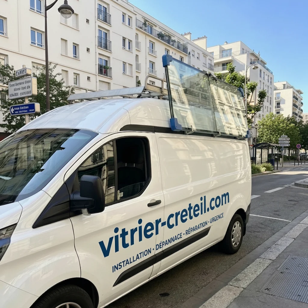 Camion VTL Vitrier Créteil Camion VTL vitrier intervention Créteil Val-de-Marne